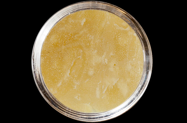 1st Place - Strawberry Banana Flower Rosin Veganic Grown by Green Giant Grows by Crown Extracts 