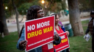 Drug Policy Alliance Protester